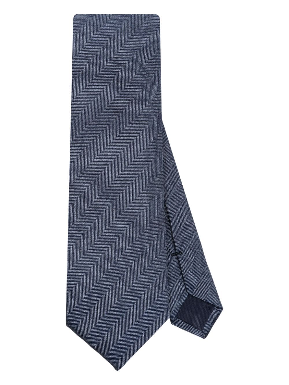 Corneliani twill-weave silk tie - Blue von Corneliani