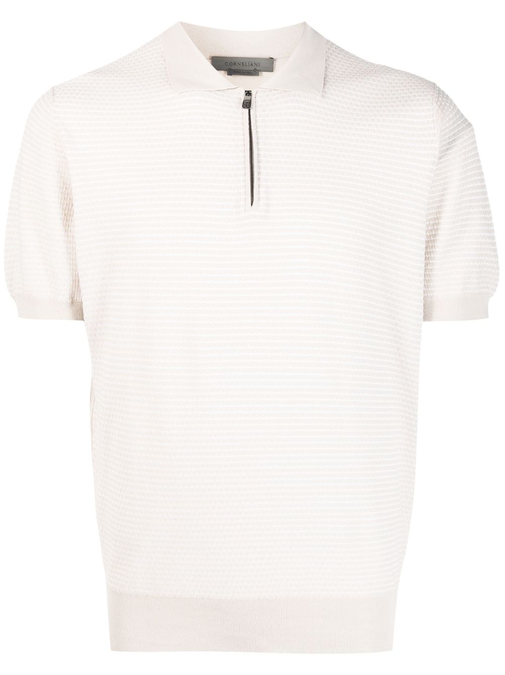 Corneliani zip-up polo shirt - Neutrals von Corneliani