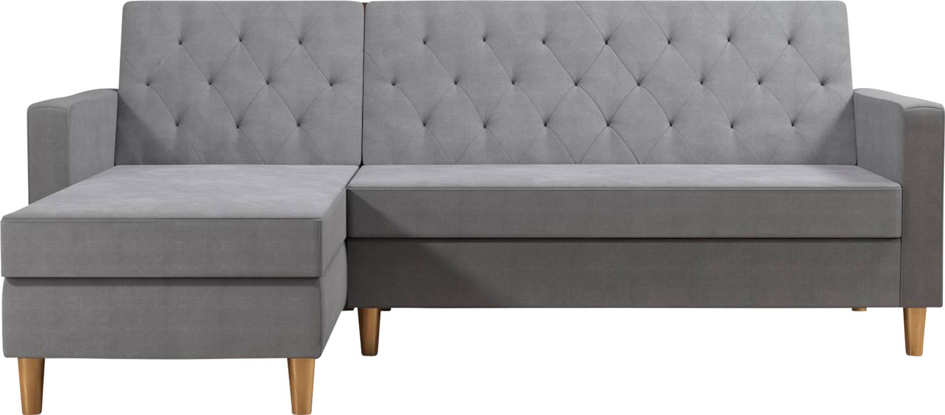 Cosmo Living Ecksofa »Liberty«, mit Schlafffunktion, Recamiere mit Stauraum beidseitig montierbar von CosmoLiving by Cosmopolitan