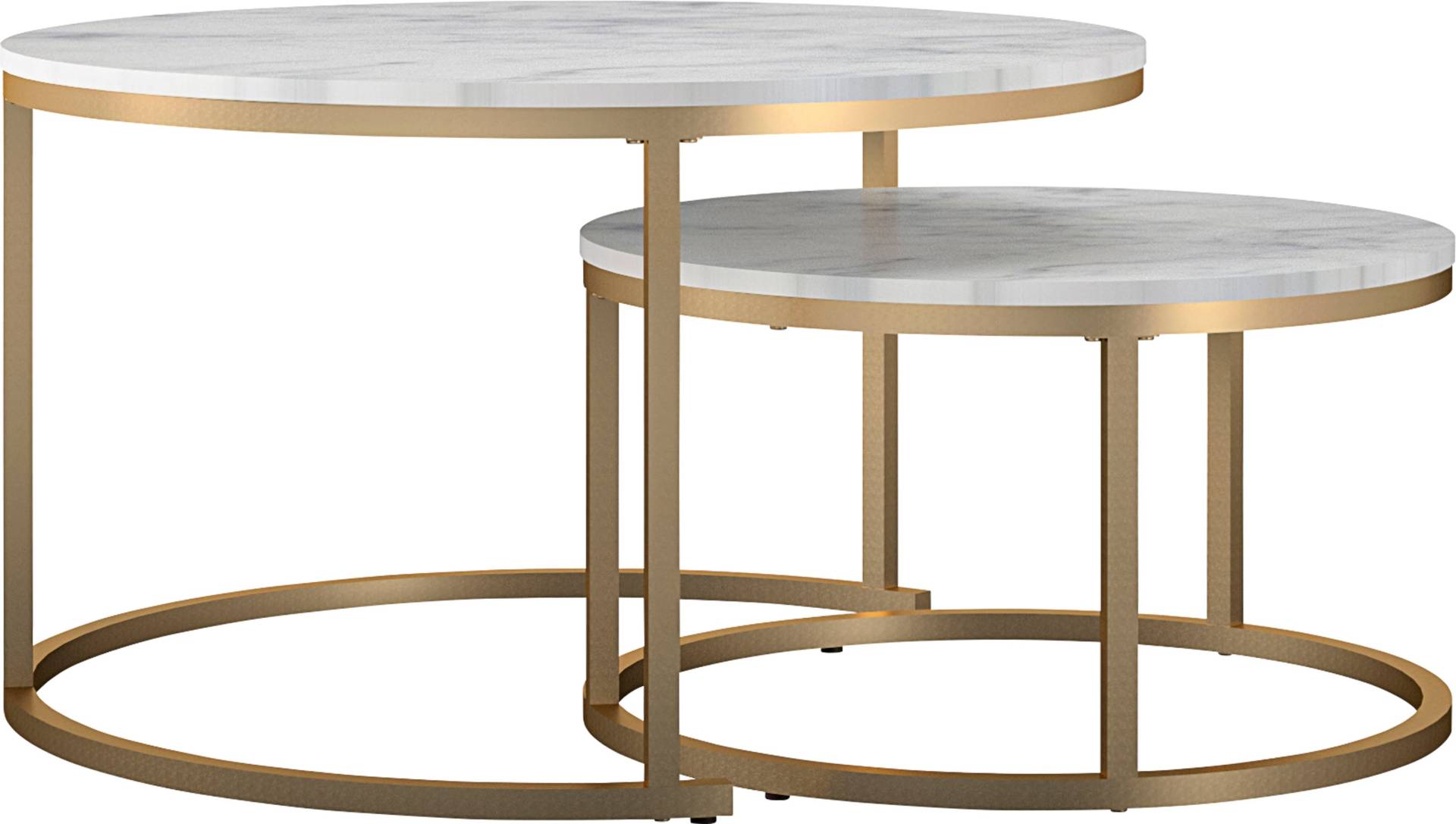 CosmoLiving by Cosmopolitan Couchtisch »Amelia«, 2 tlg., Tischplatte aus MDF, bronzefarbenes Gestell aus Metall CosmoLiving by Cosmopolitan Couchtisch »Amelia«, 2 tlg., Tischplatte aus MDF, bronzefarbenes Gestell aus Metall von CosmoLiving by Cosmopolitan
