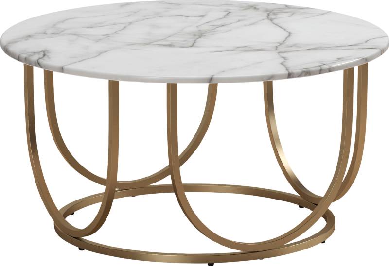 CosmoLiving by Cosmopolitan Couchtisch »Gwyneth«, aus pflegeleichtem MDF, Gestell aus Metall, Höhe 41 cm von CosmoLiving by Cosmopolitan