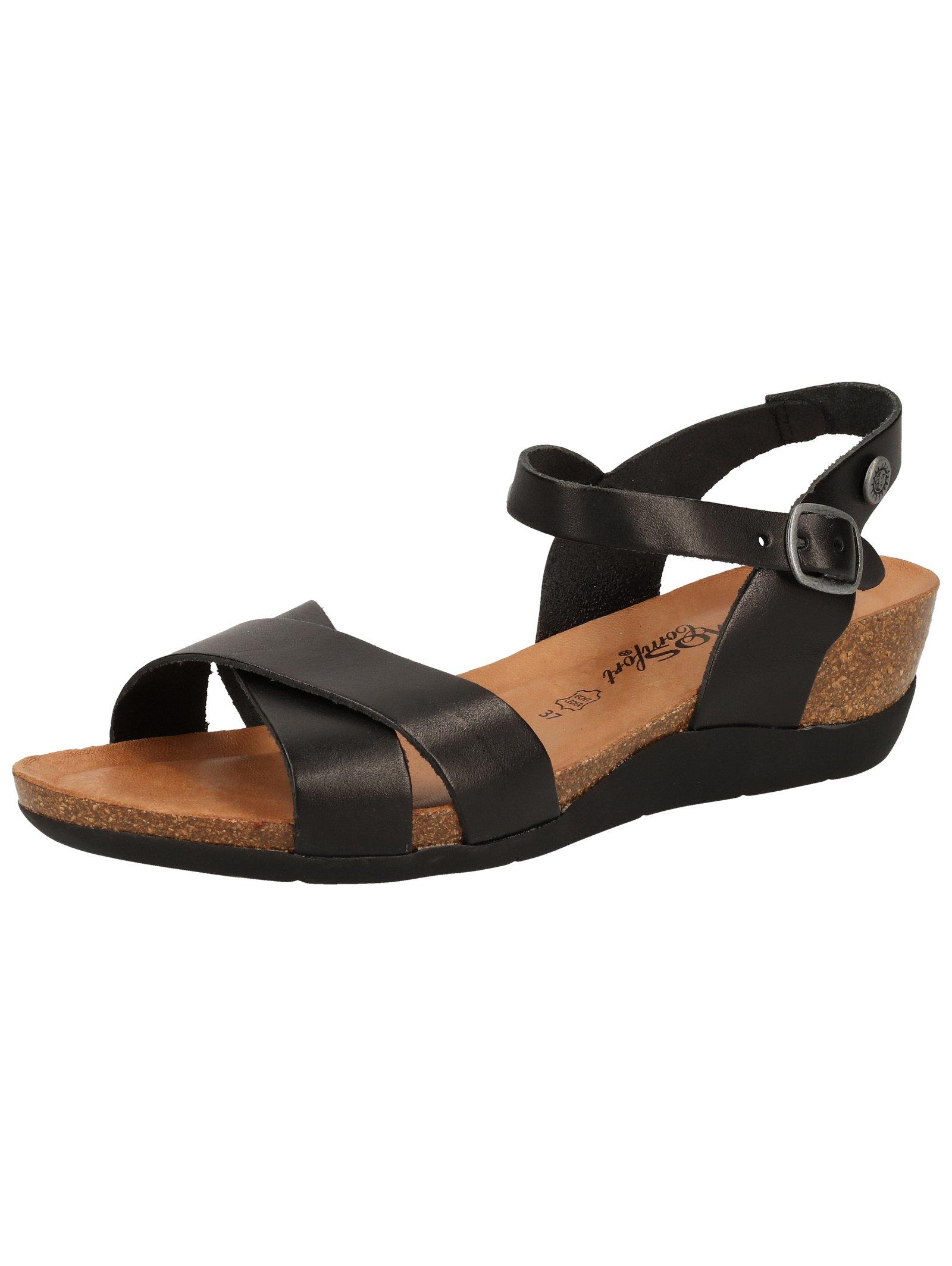 Sandalen Damen Schwarz 37 von Cosmos Comfort