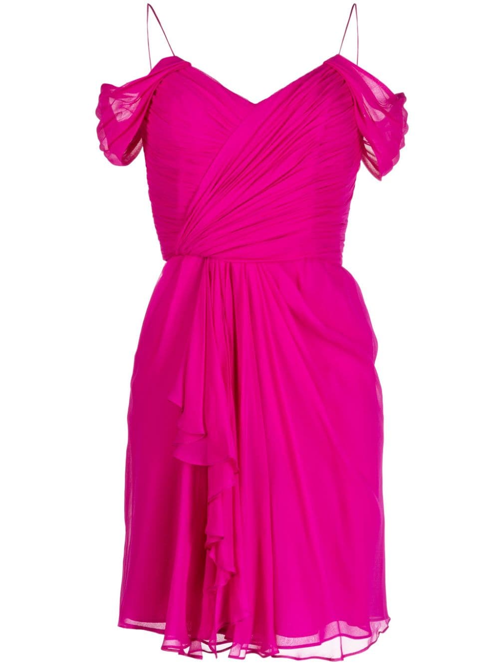 Costarellos Sandrelli silk georgette minidress - Pink von Costarellos