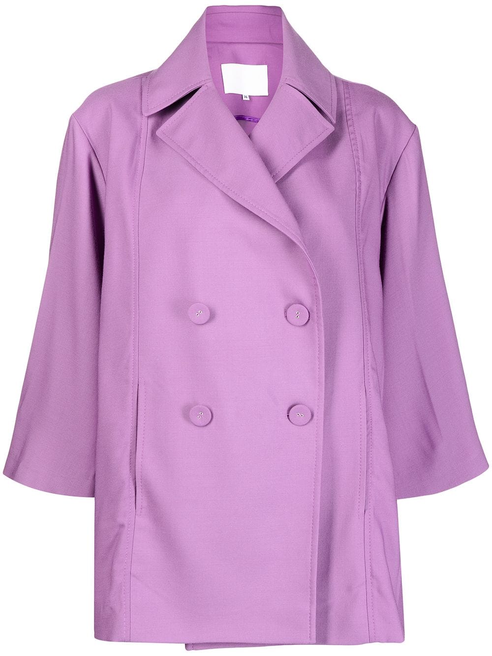 Costarellos double-breasted fitted blazer - Purple von Costarellos