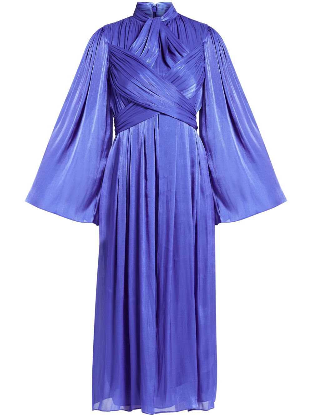 Costarellos pleated midi dress - Blue von Costarellos