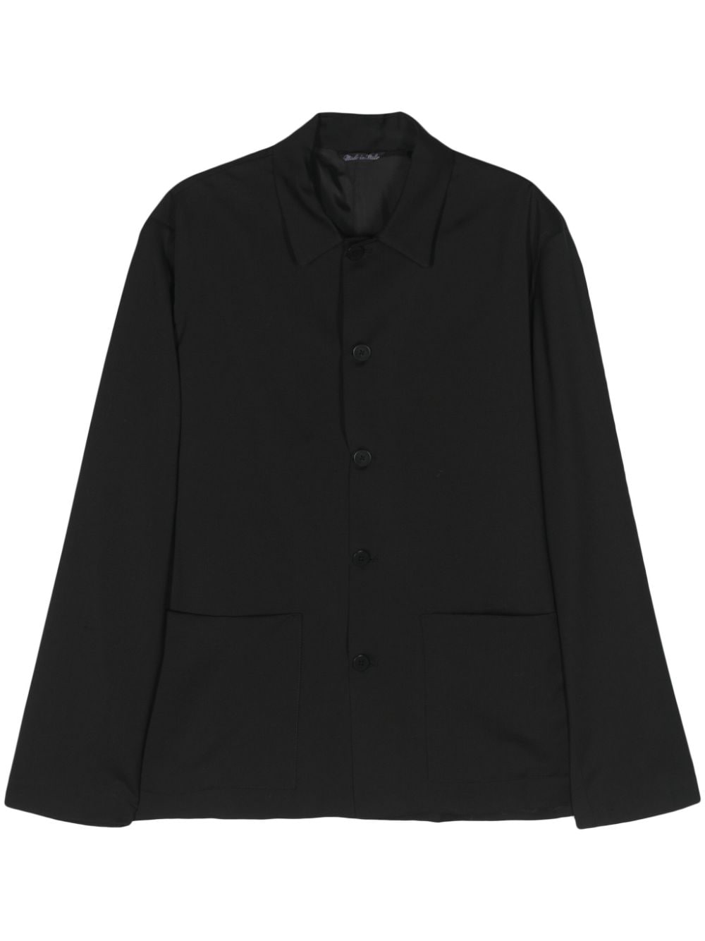 Costumein Antoine wool shirt jacket - Black von Costumein