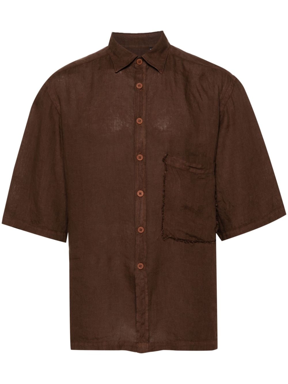 Costumein Corfu linen shirt - Brown von Costumein