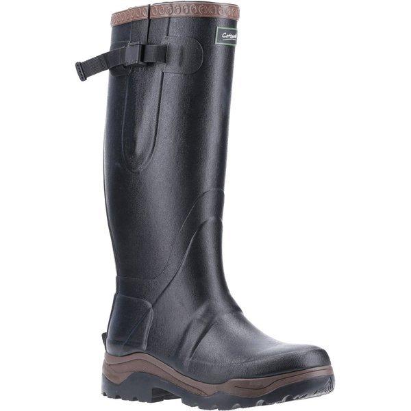 Gummistiefel Compass Damen Schwarz 42 von Cotswold