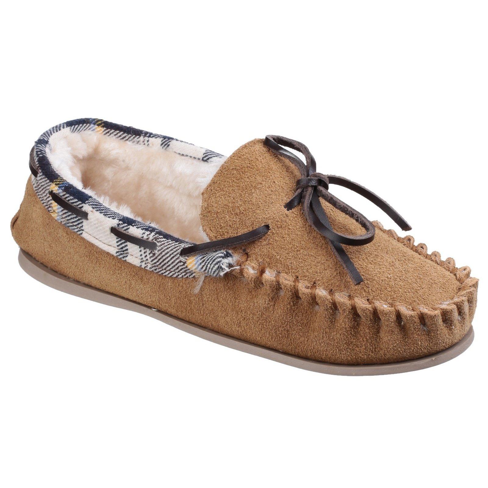 Kilkenny Klassik Moccasin Hausschuhe Damen Tan 36 von Cotswold