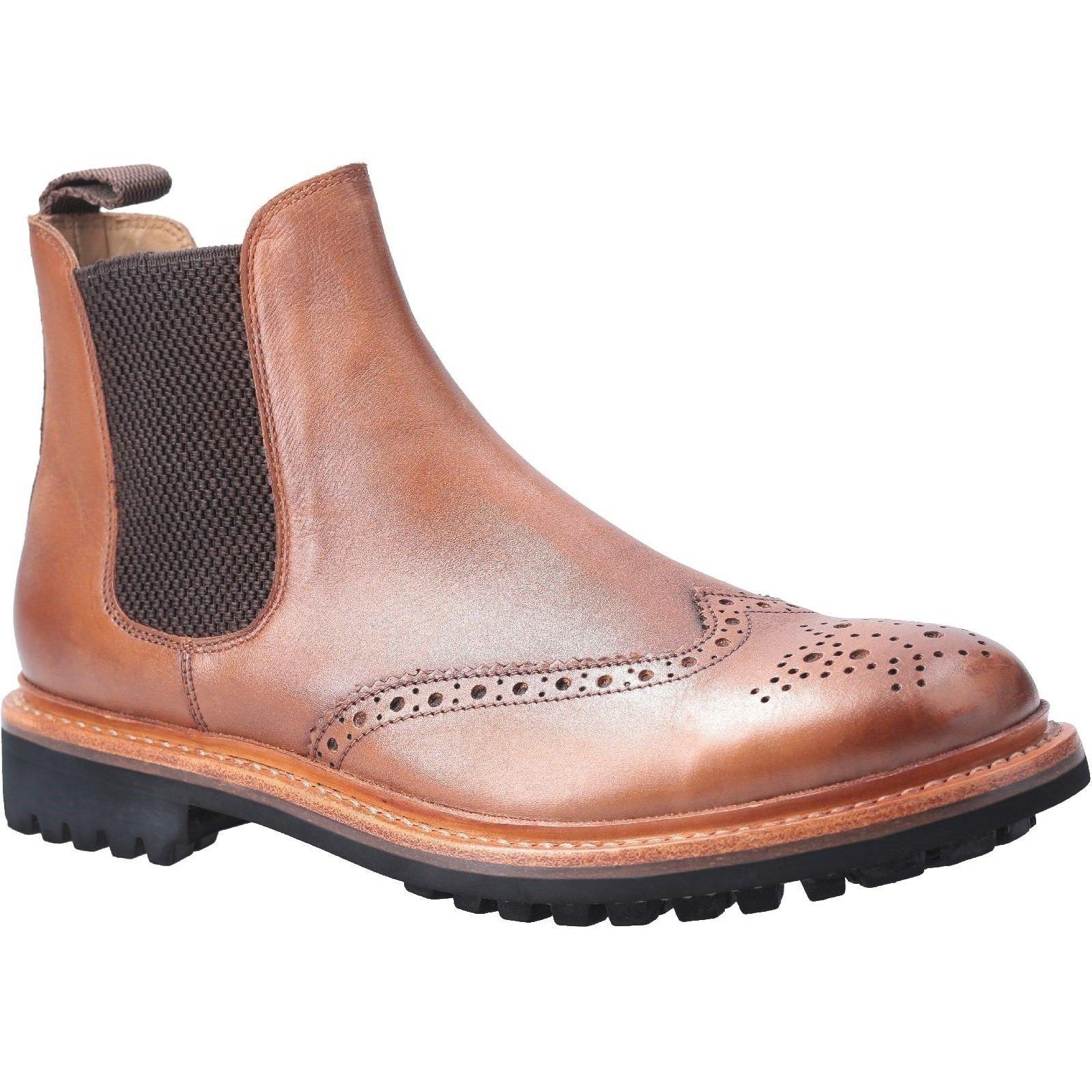 Stiefeletten Siddington Commando, Leder Herren Braun 45 von Cotswold