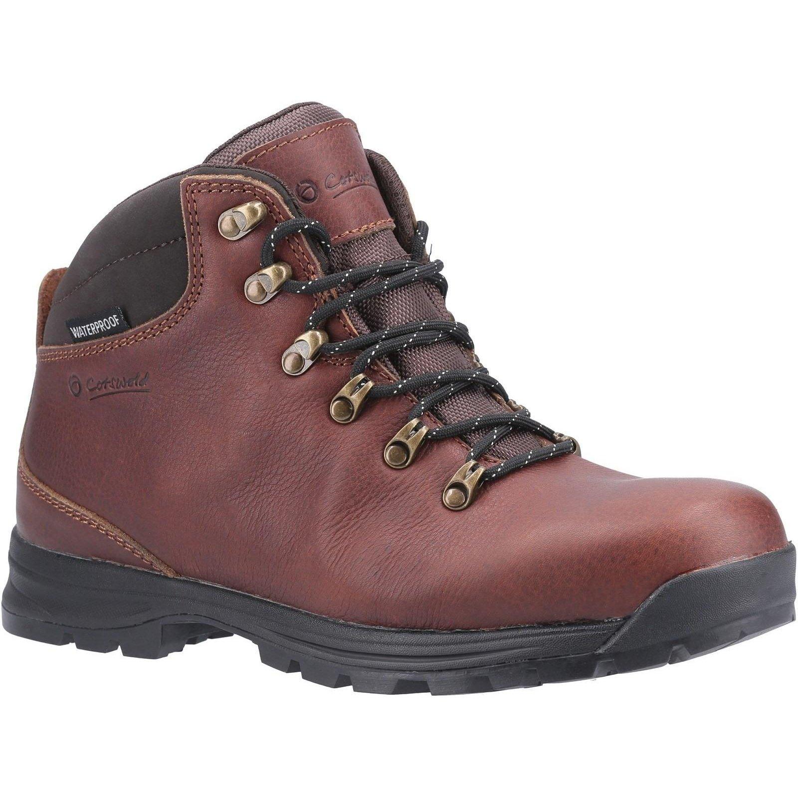 Wanderstiefel Kingsway, Leder Herren Dunkelrot 42 von Cotswold