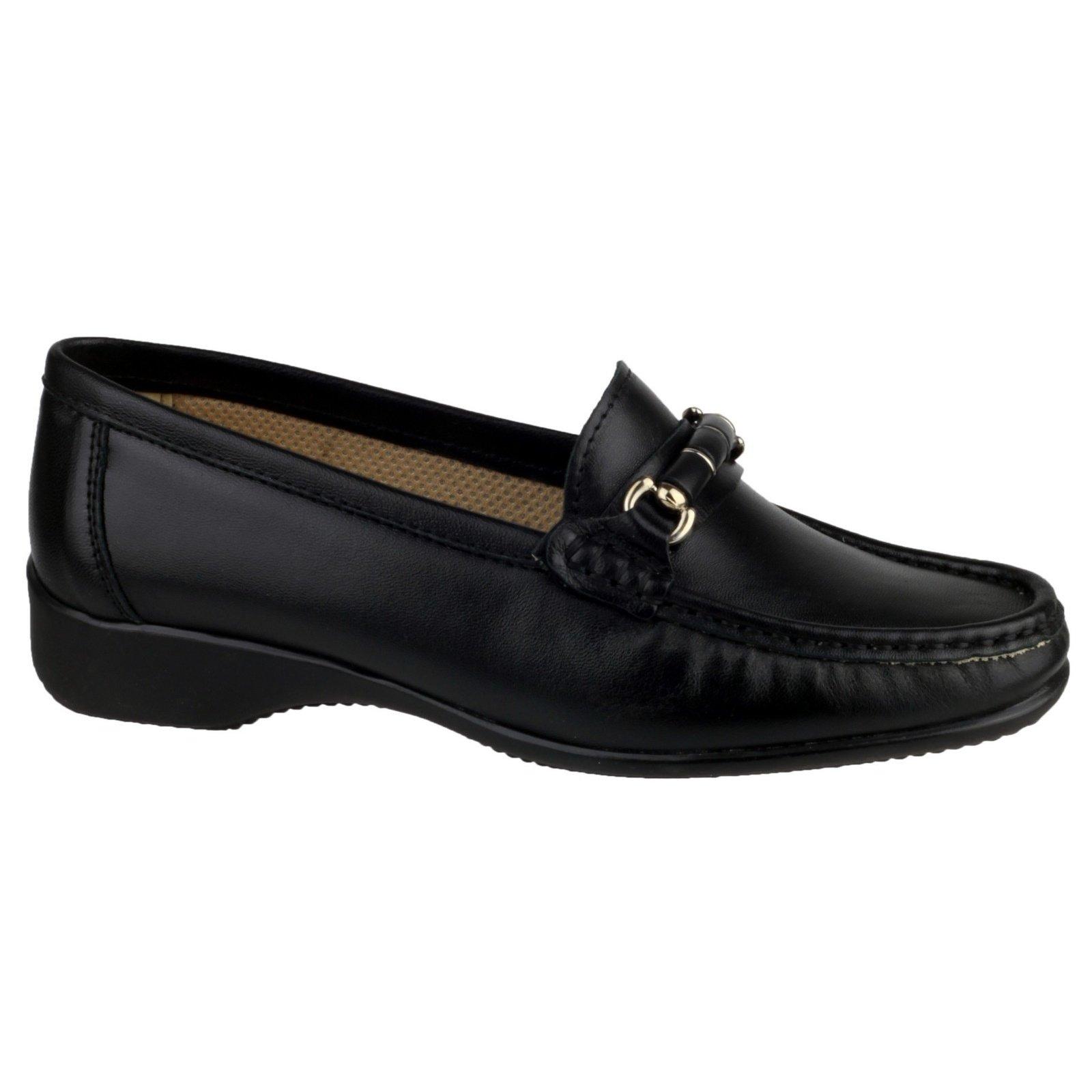 Barrington Schuhe Loafer Mokassins Damen Schwarz 36 von Cotswold