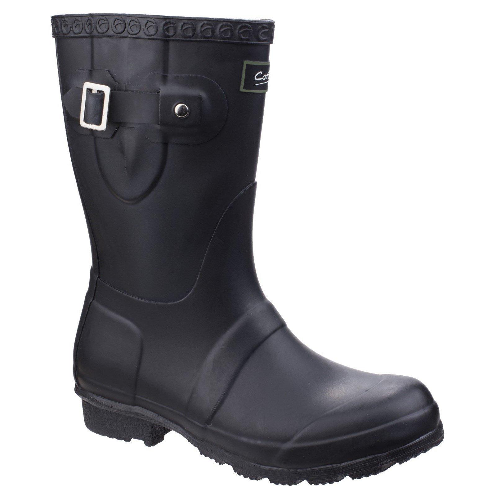 Kurze Gummistiefel Windsor Damen Schwarz 40 von Cotswold