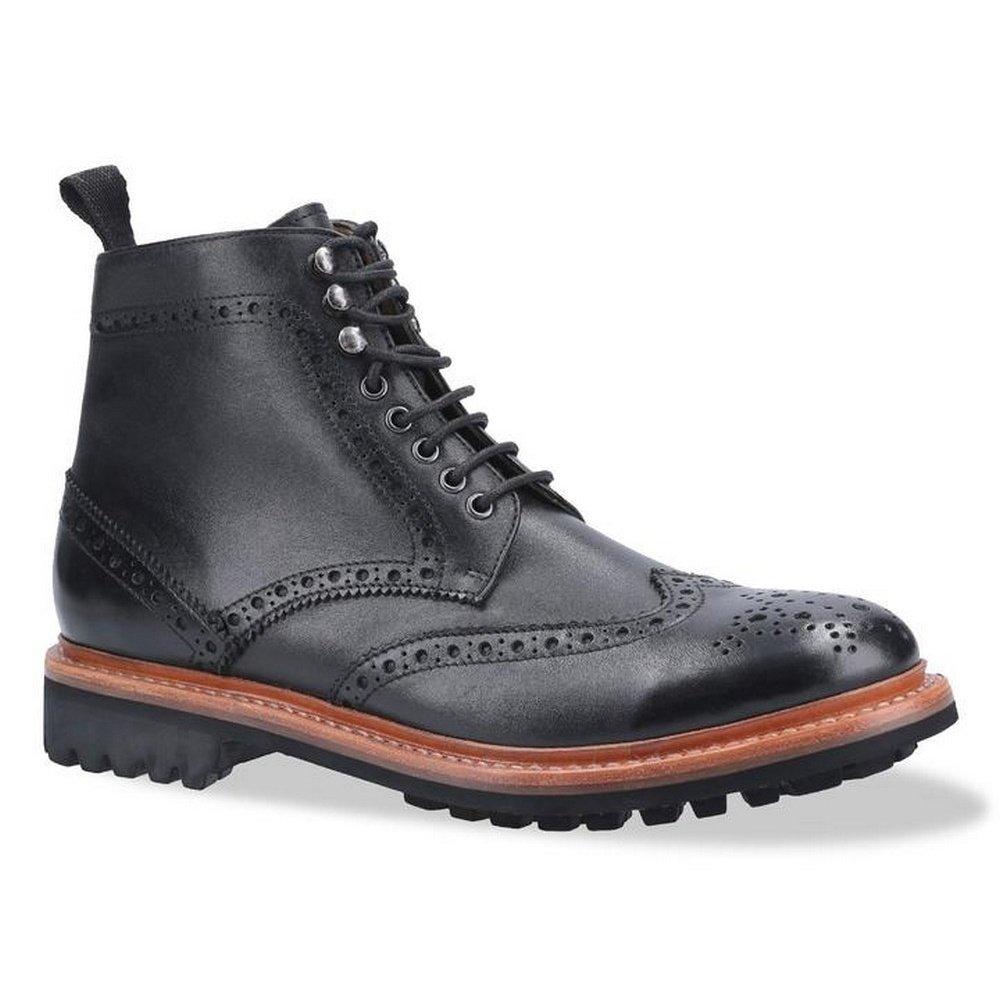 Rissington Commando Lederstiefel Herren Schwarz 42 von Cotswold