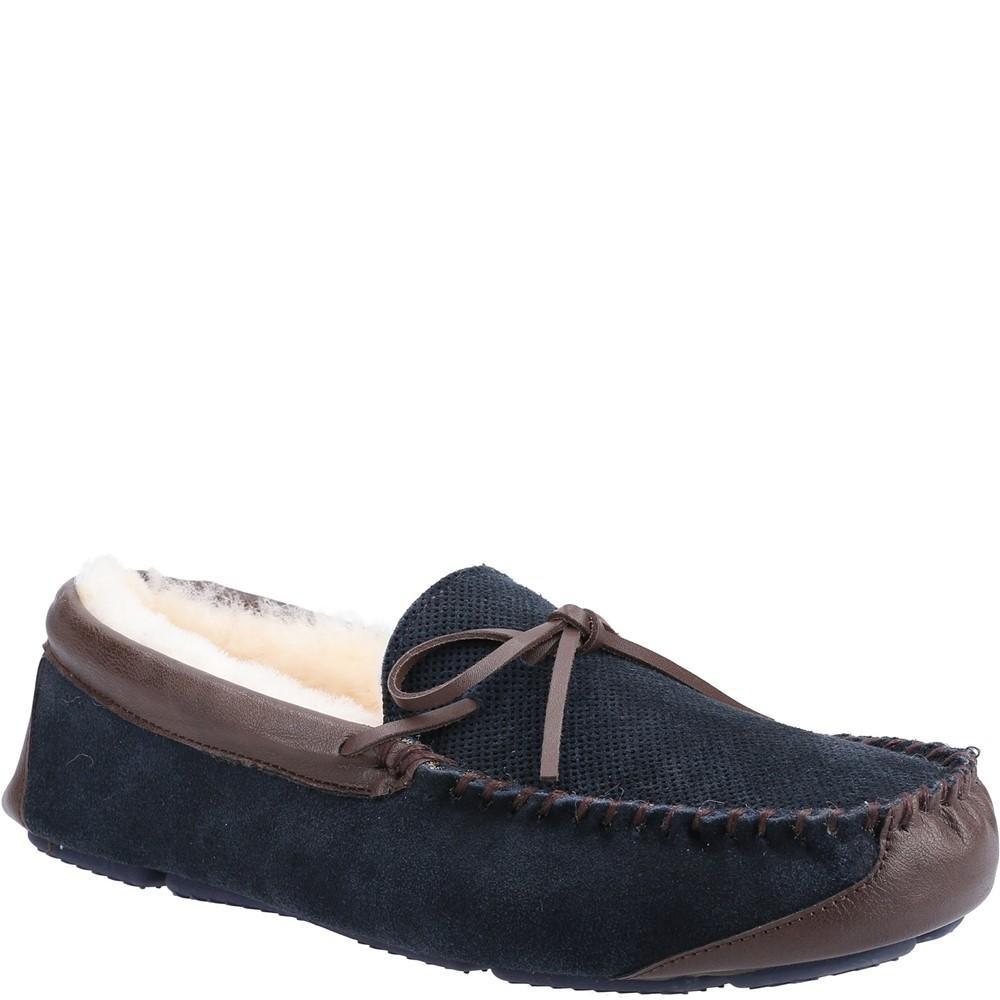 Mokassinhausschuhe Northwood, Wildleder Herren Marine 42 von Cotswold