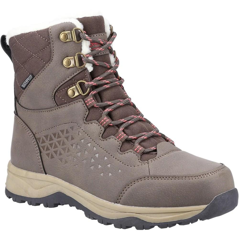 Wanderstiefel Burton, Leder Damen Taupe 37 von Cotswold