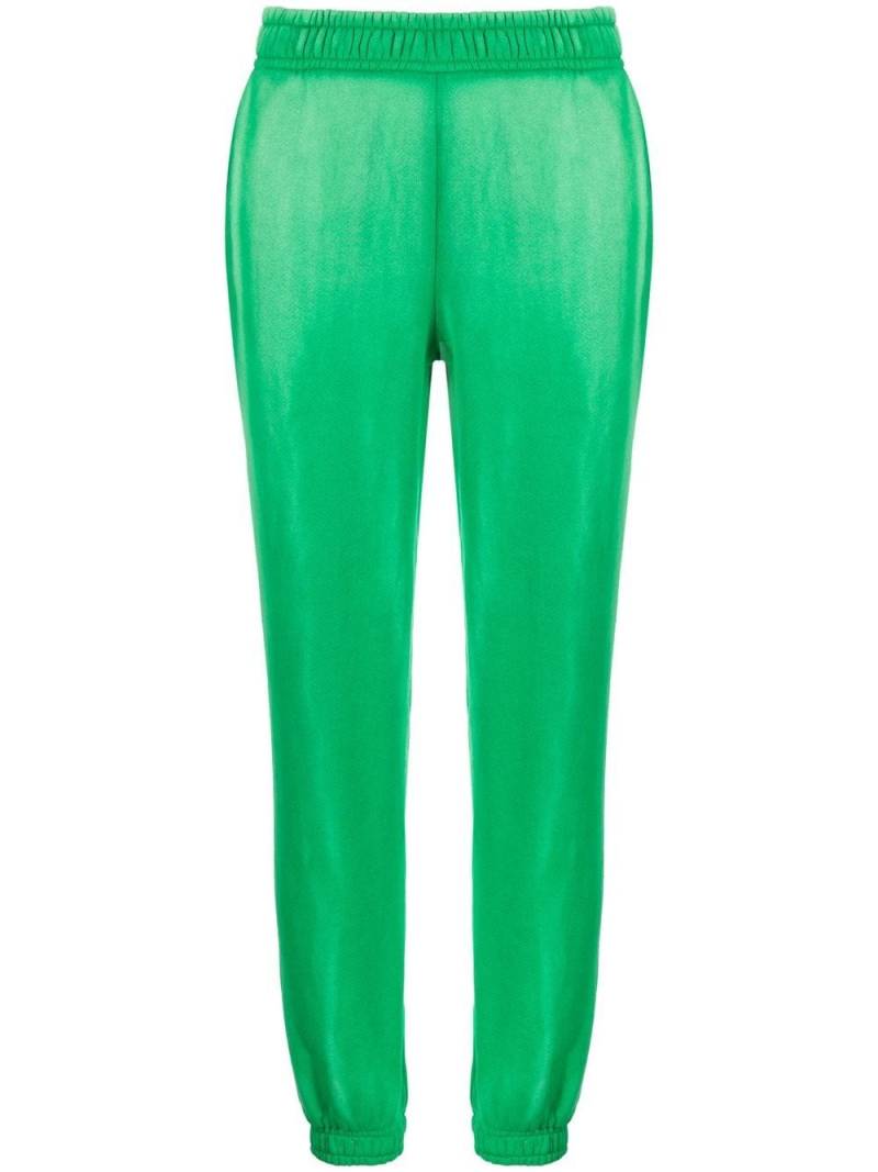 Cotton Citizen velvet tapered track pants - Green von Cotton Citizen