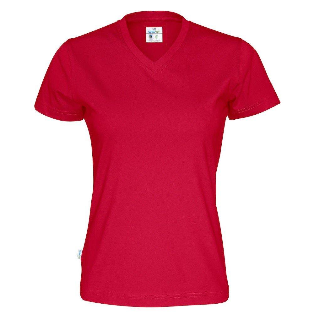 Tshirt Damen Rot Bunt S von Cottover