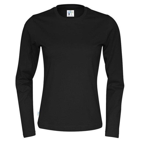 Tshirt Langärmlig Damen Schwarz S von Cottover