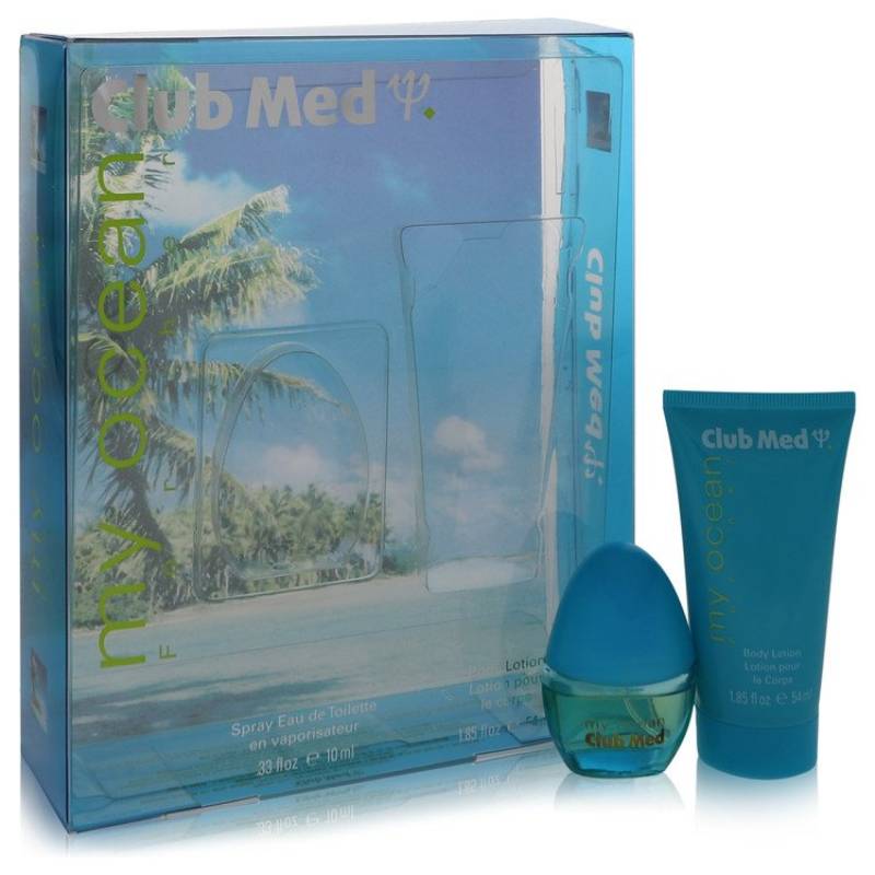 Coty Club Med My Ocean Gift Set -- 9 ml Mini EDT Spray + 54 ml Body Lotion von Coty