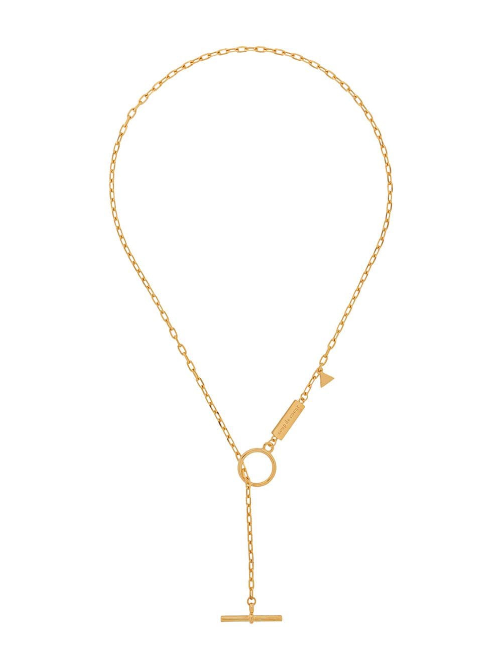Coup De Coeur T-bar chain necklace - Gold von Coup De Coeur