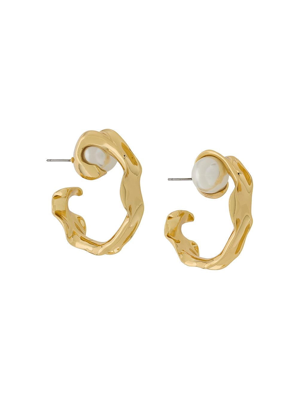 Coup De Coeur liquid hoop earrings - Gold von Coup De Coeur