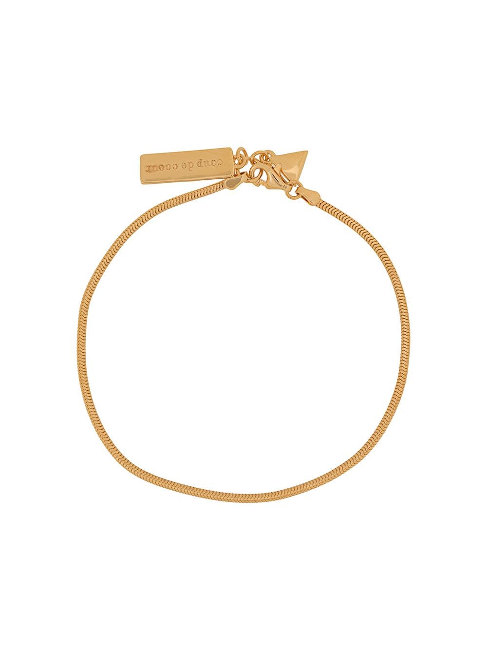 Coup De Coeur snake chain bracelet - Gold von Coup De Coeur