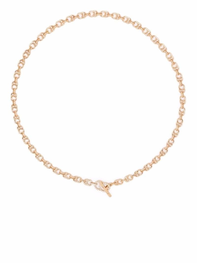 Courbet 18kt recycled rose gold CELESTE laboratory-grown diamond clasp chain necklace - Pink von Courbet