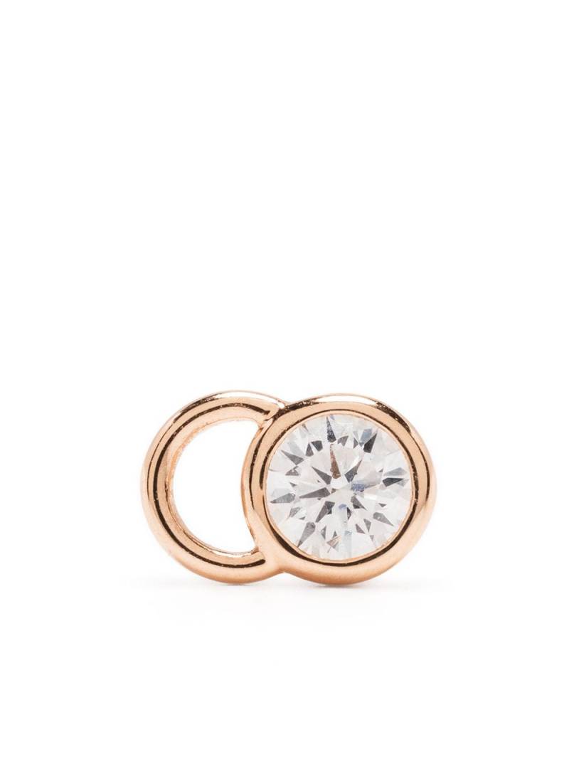 Courbet 18kt recycled rose gold CO mono laboratory-grown diamond stud earring - Pink von Courbet