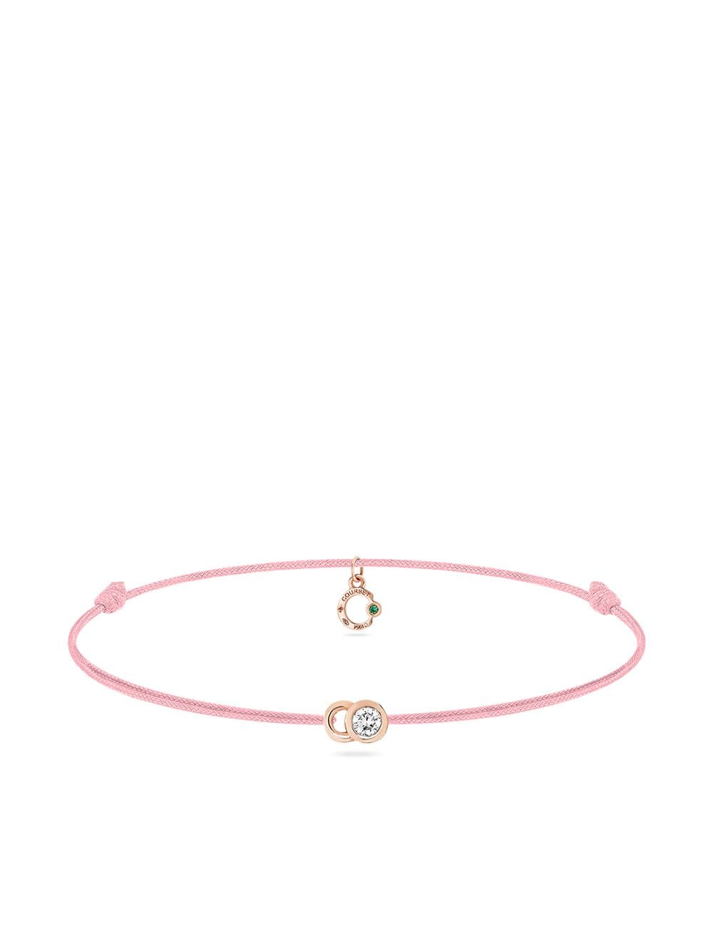 Courbet 18kt recycled rose gold laboratory-grown diamond Let's Commit bracelet - Pink von Courbet