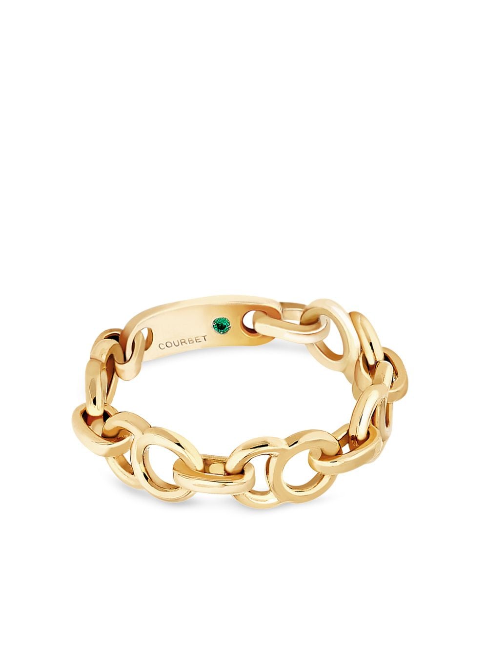 Courbet 18kt recycled yellow gold Celeste chain ring von Courbet