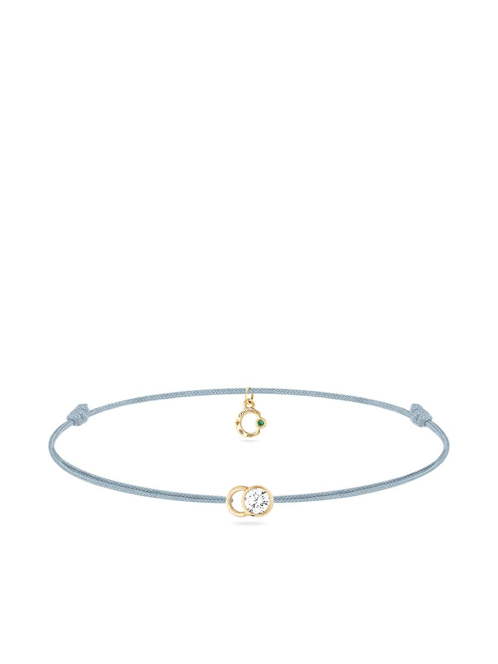 Courbet 18kt recycled yellow gold laboratory-grown diamond Let's Commit bracelet von Courbet
