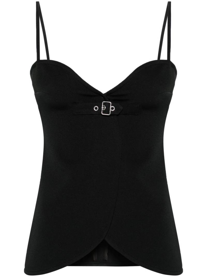 Courrèges Ellipse twill top - Black von Courrèges