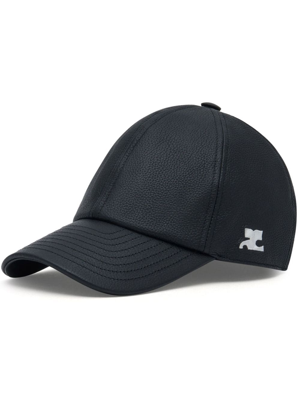 Courrèges Gogo leather cap - Black von Courrèges