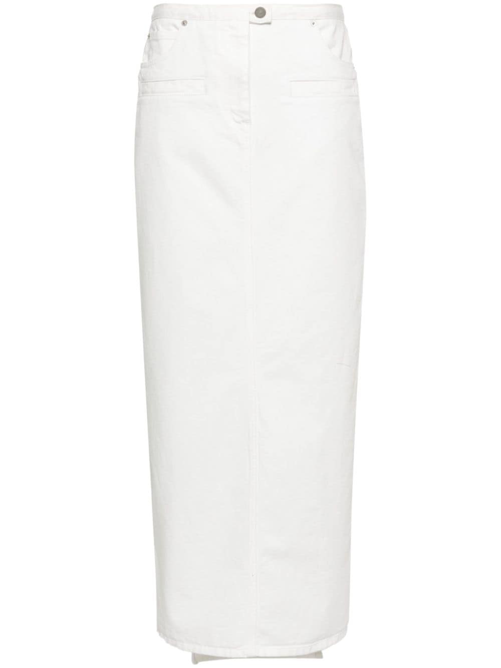 Courrèges Heritage cotton skirt - White von Courrèges