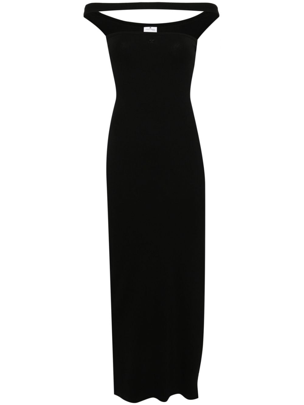 Courrèges Hyperbole 90's maxi dress - Black von Courrèges