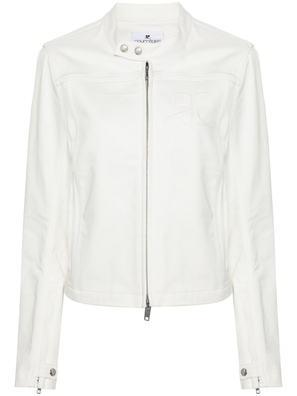 Courrèges Iconic denim jacket - White von Courrèges