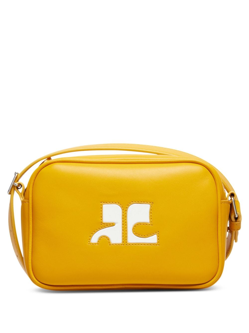 Courrèges Reedition Camera leather bag - Yellow von Courrèges