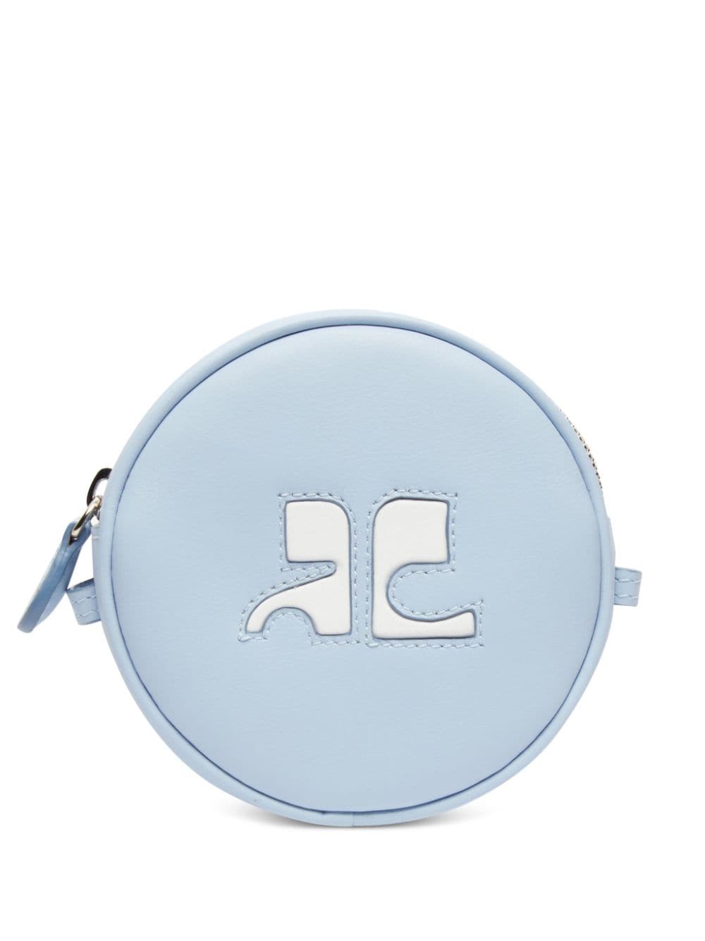 Courrèges Reedition Circle leather bag - Blue von Courrèges