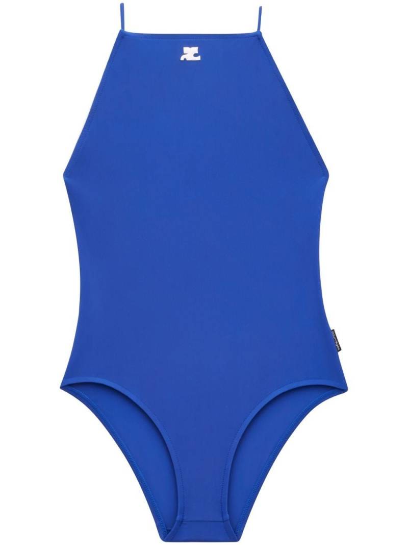 Courrèges Reedition logo swimsuit - Blue von Courrèges