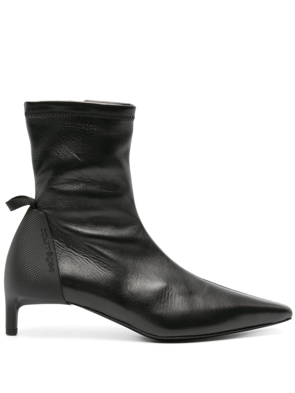 Courrèges Scuba 45mm leather boots - Black von Courrèges