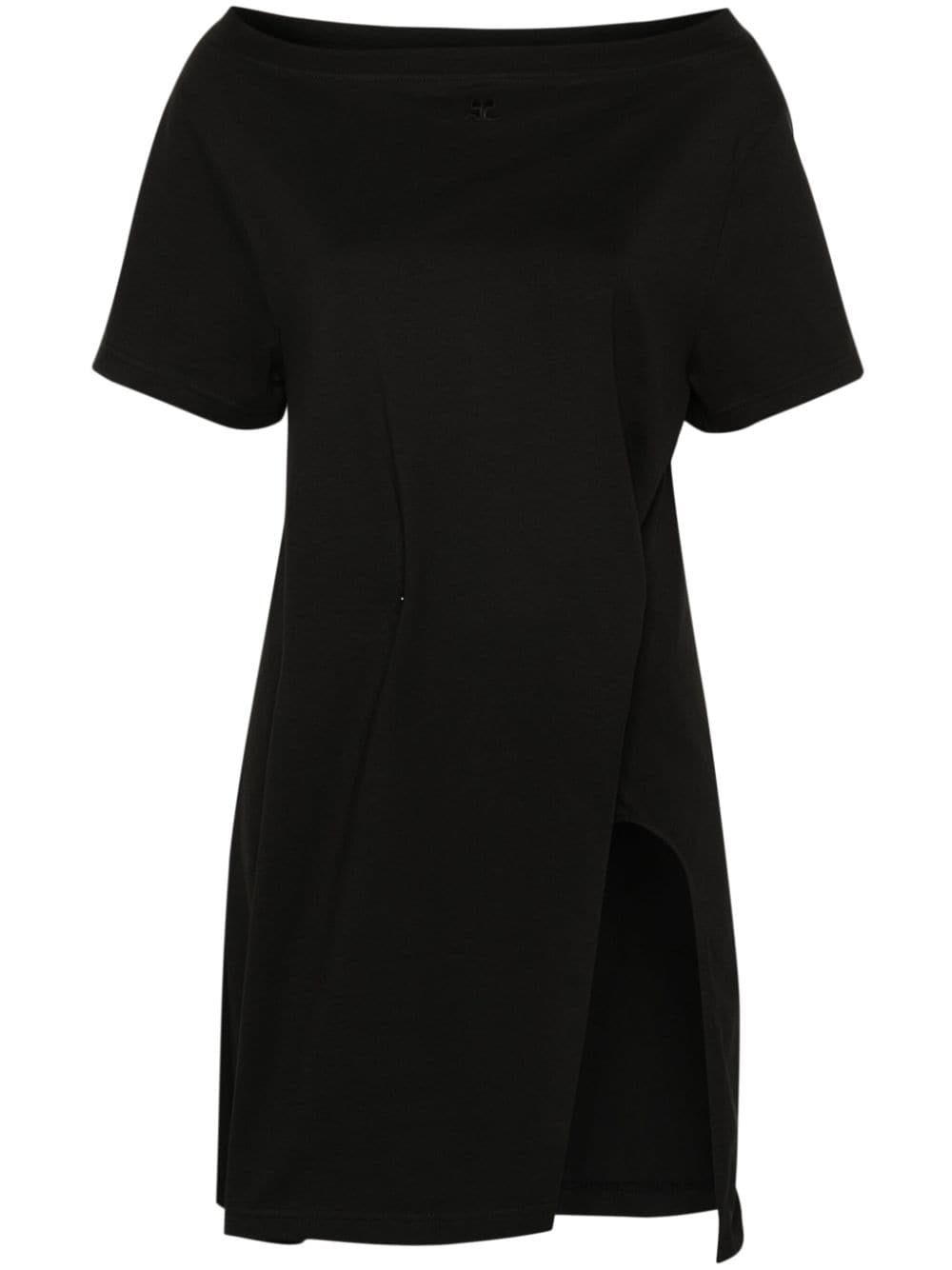 Courrèges asymmetric mini dress - Black von Courrèges