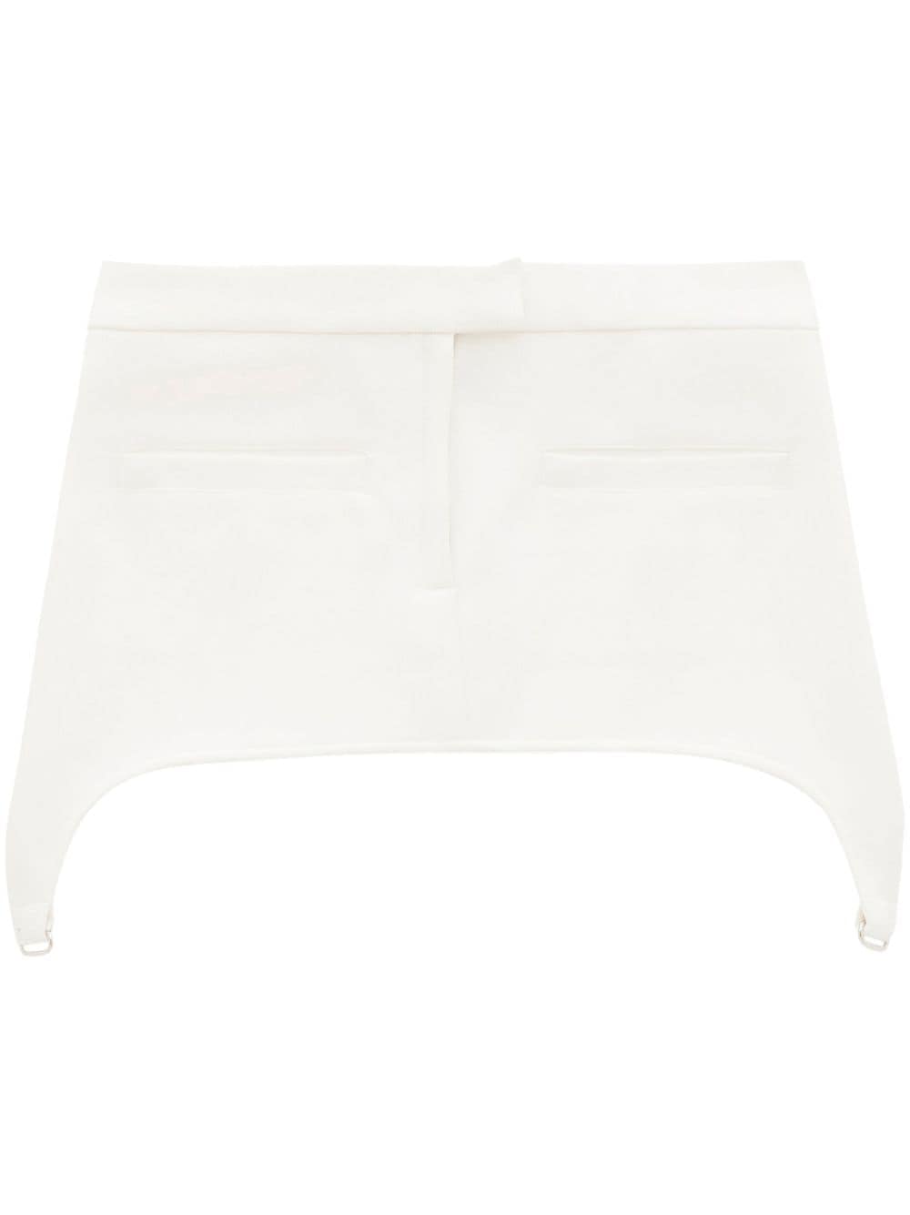 Courrèges asymmetric mini skirt - White von Courrèges