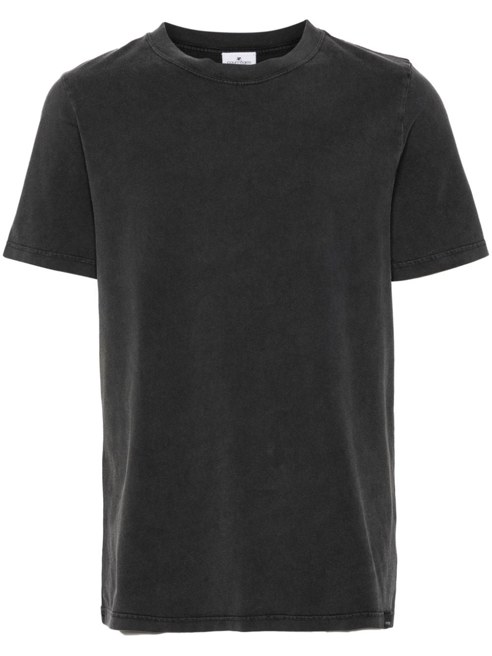 Courrèges crew-neck cotton T-shirt - Grey von Courrèges