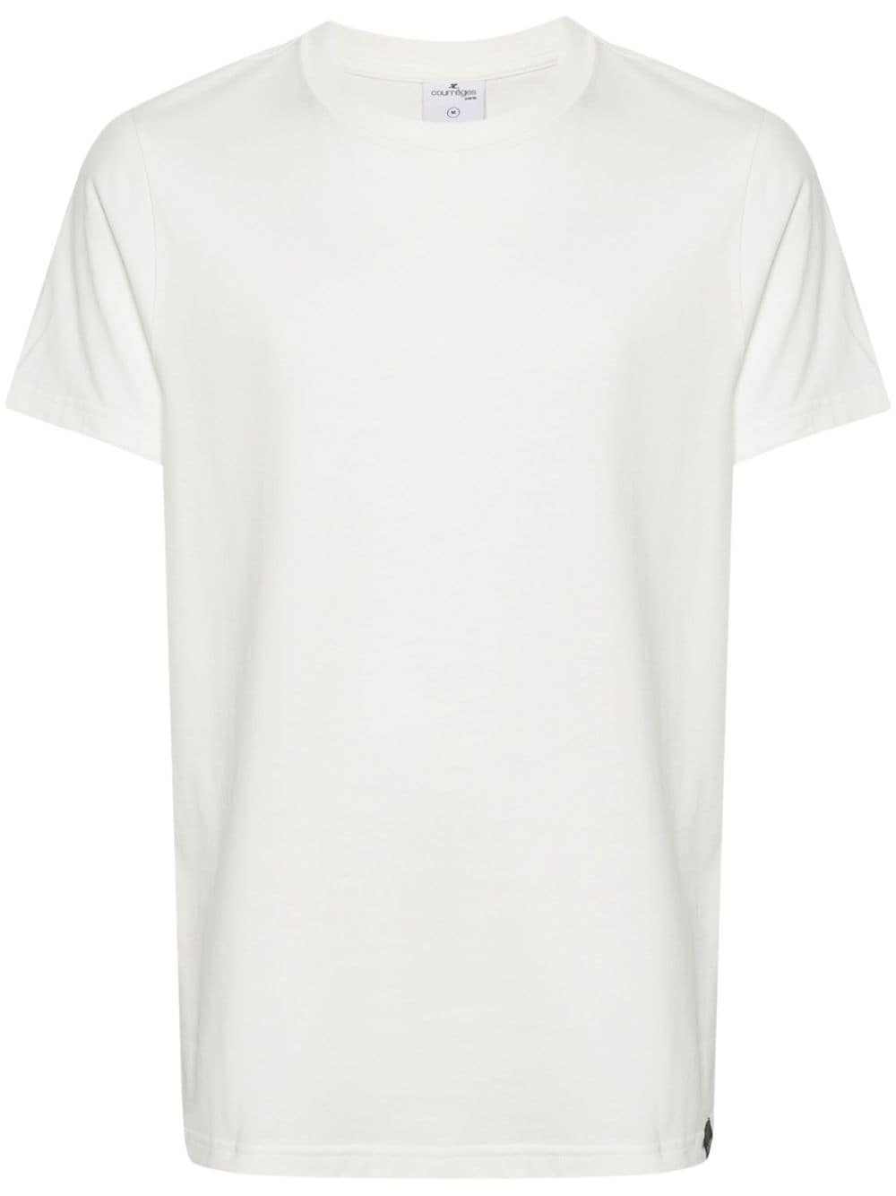 Courrèges crew-neck cotton T-shirt - White von Courrèges
