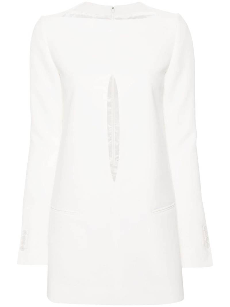 Courrèges cut-out tailored minidress - White von Courrèges