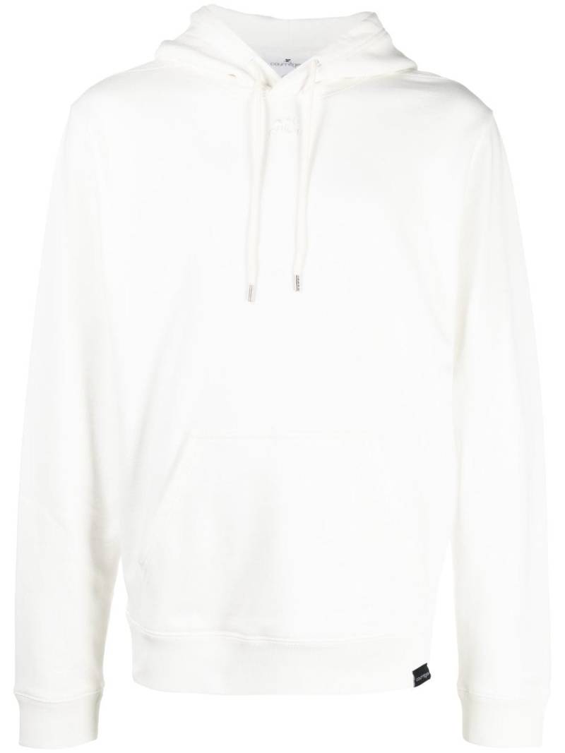 Courrèges logo drawstring hoodie - White von Courrèges