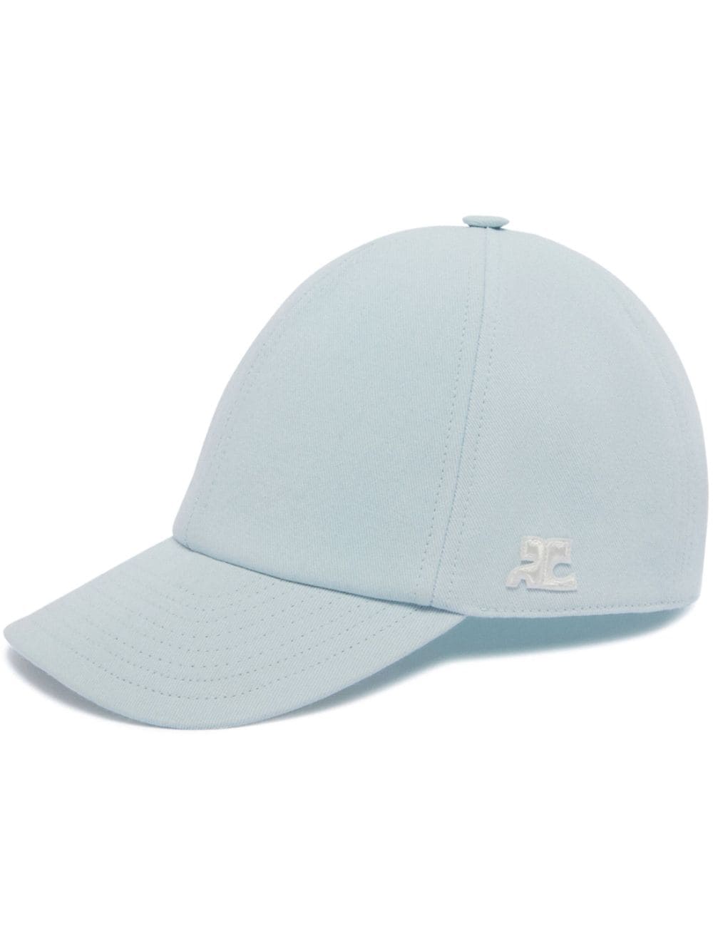 Courrèges logo-patch baseball cap - Blue
