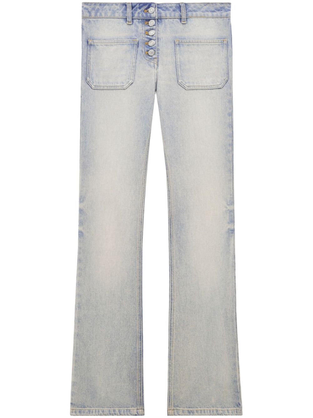 Courrèges low-rise bootcut jeans - Blue von Courrèges