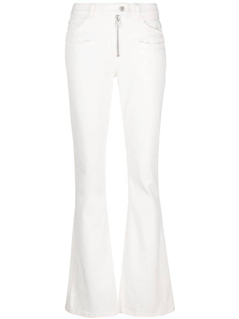 Courrèges low-rise bootcut jeans - White von Courrèges